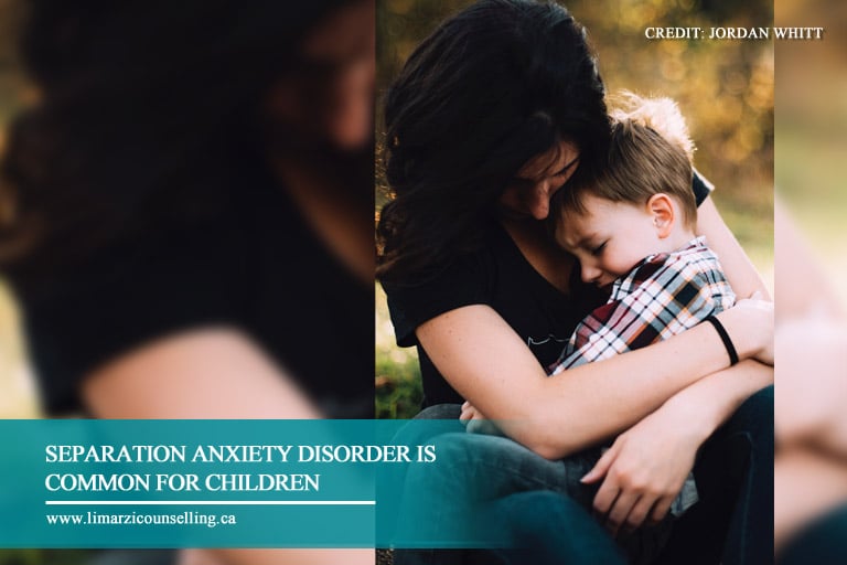 Separation anxiety disorder is common for children