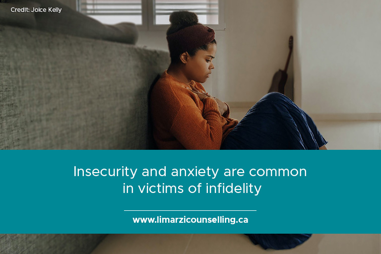 Insecurity and anxiety are common in victims of infidelity