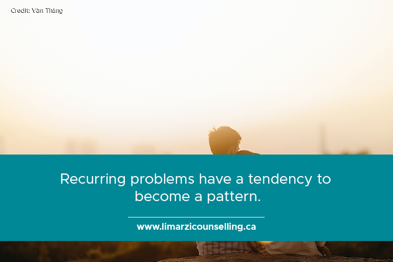 Recurring problems have a tendency to become a pattern.