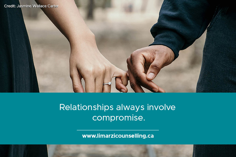 Relationships always involve compromise.
